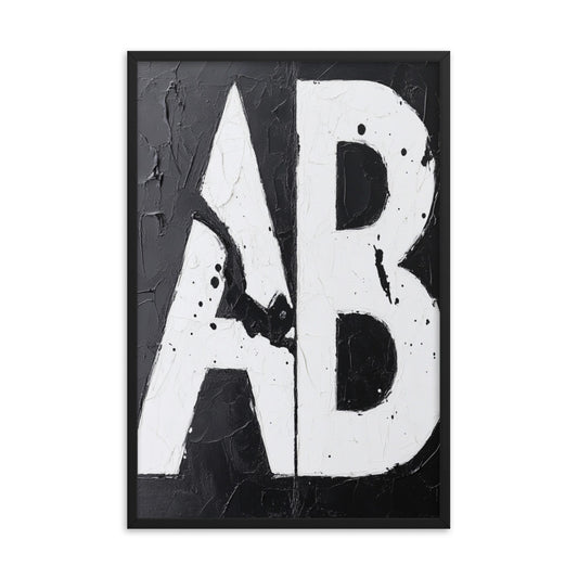 A/B Testing Framed Poster