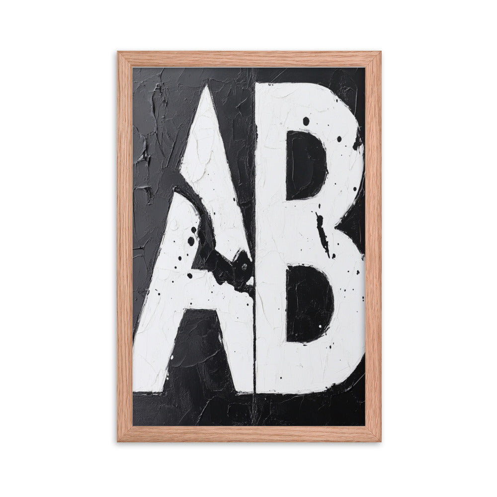 A/B Testing Framed Poster