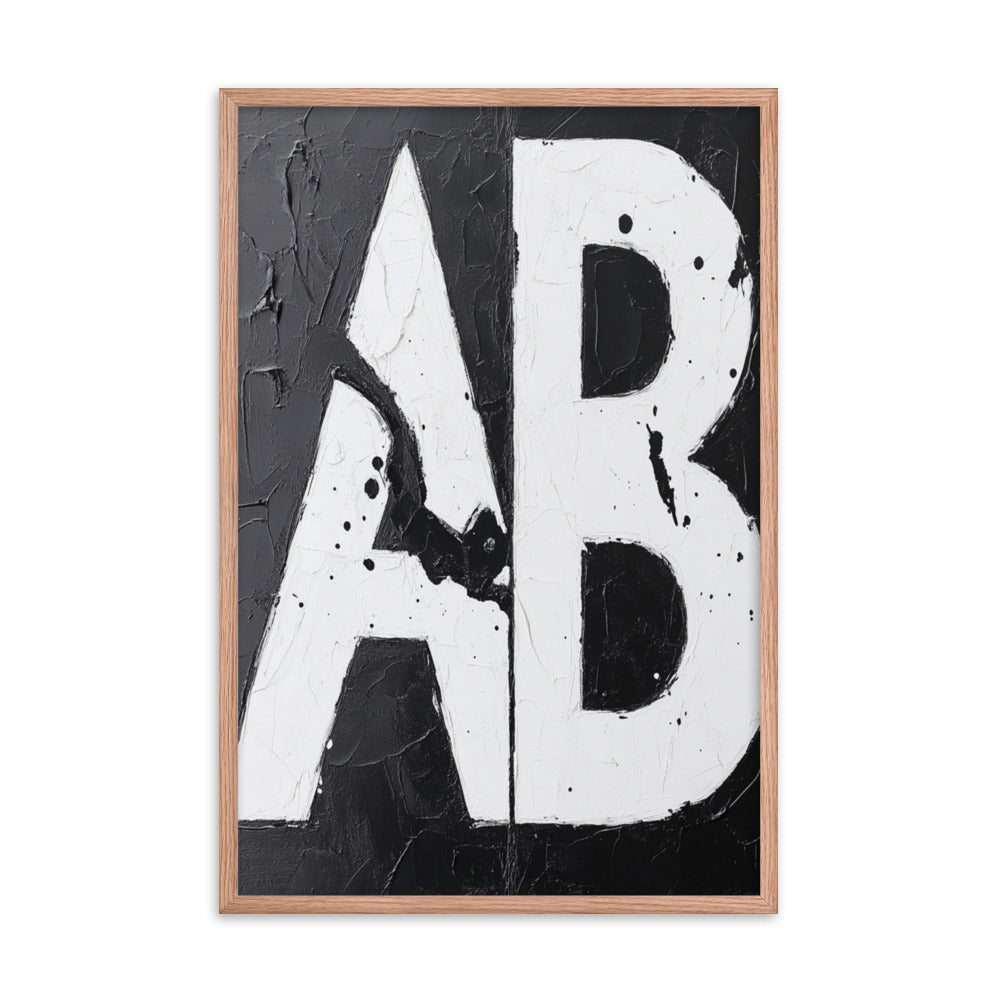 A/B Testing Framed Poster