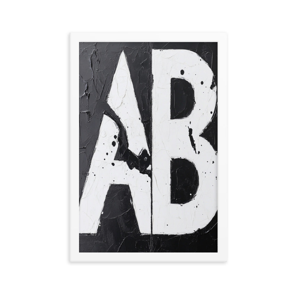 A/B Testing Framed Poster